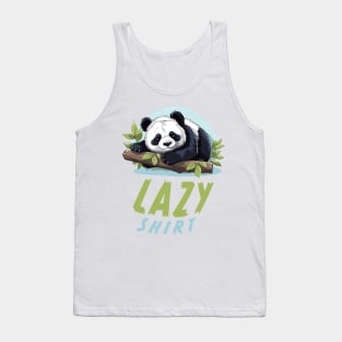 This Is My Lazy Shirt - Lazy Cute Panda - Funny Tank Top